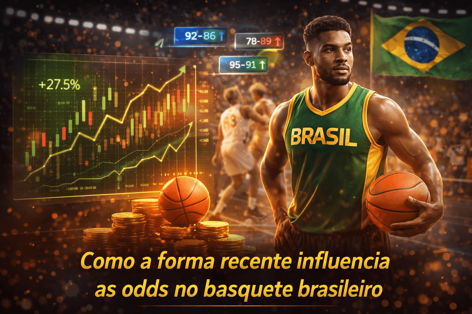 Como a forma recente influencia as odds no basquete brasileiro