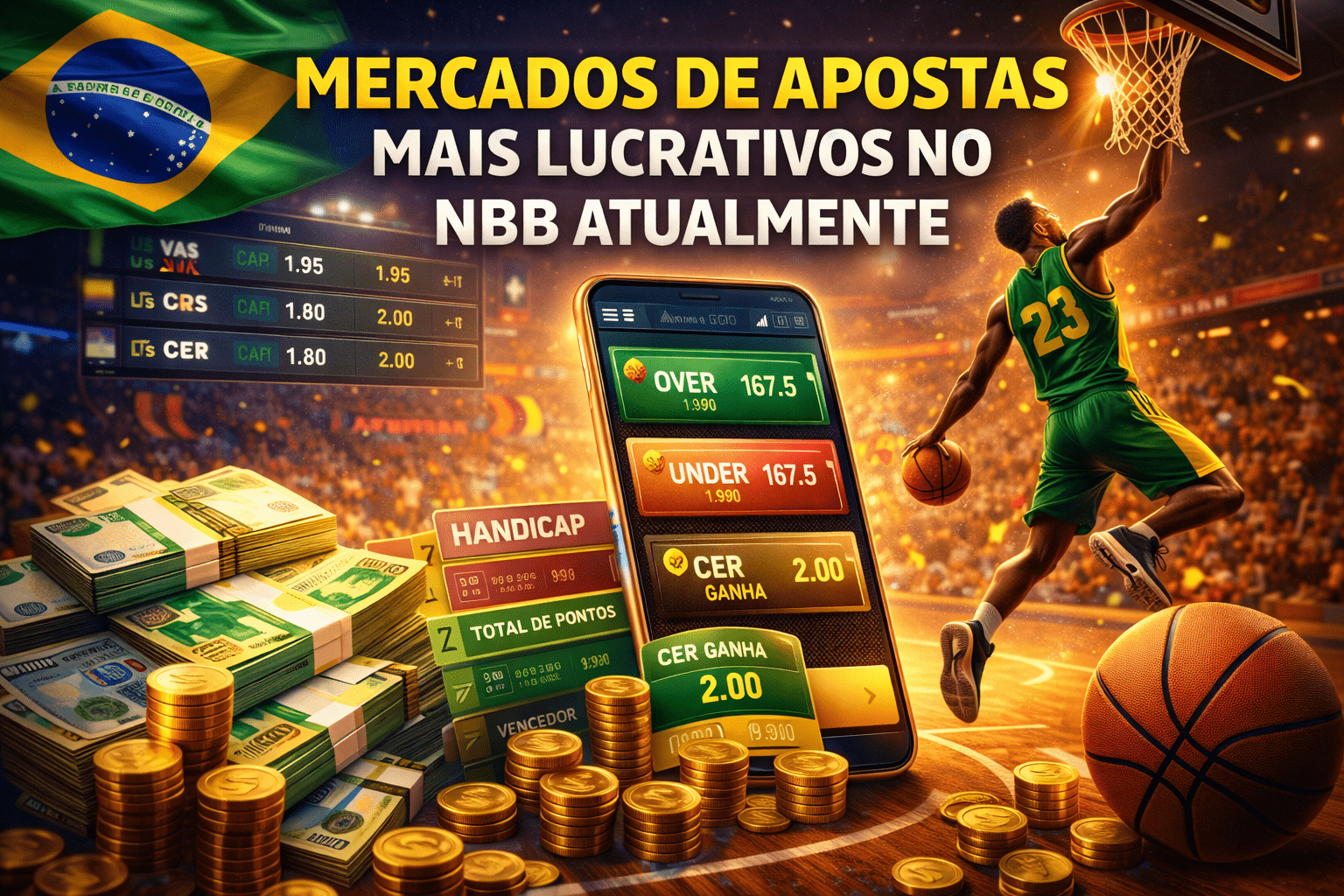 Mercados de apostas mais lucrativos no NBB atualmente: onde há mais valor para o apostador